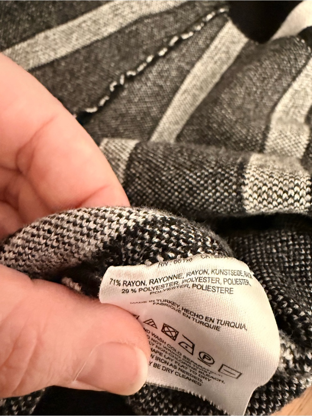 Moth Anthropologie Striped V-Neck Knit Sweater - Picture 3 of 8